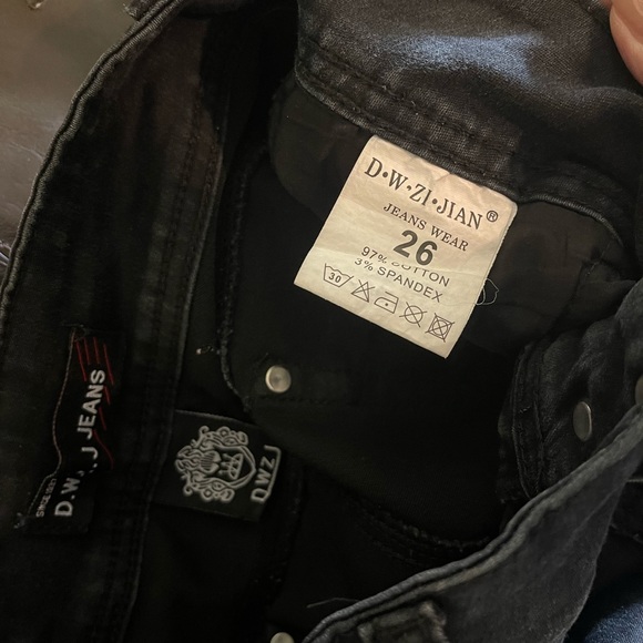 DWZJ Black Stretch Jeans - Picture 5 of 6